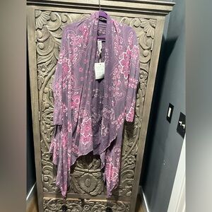 Magnolia Pearl Purple and Pink Embroidered Jacket